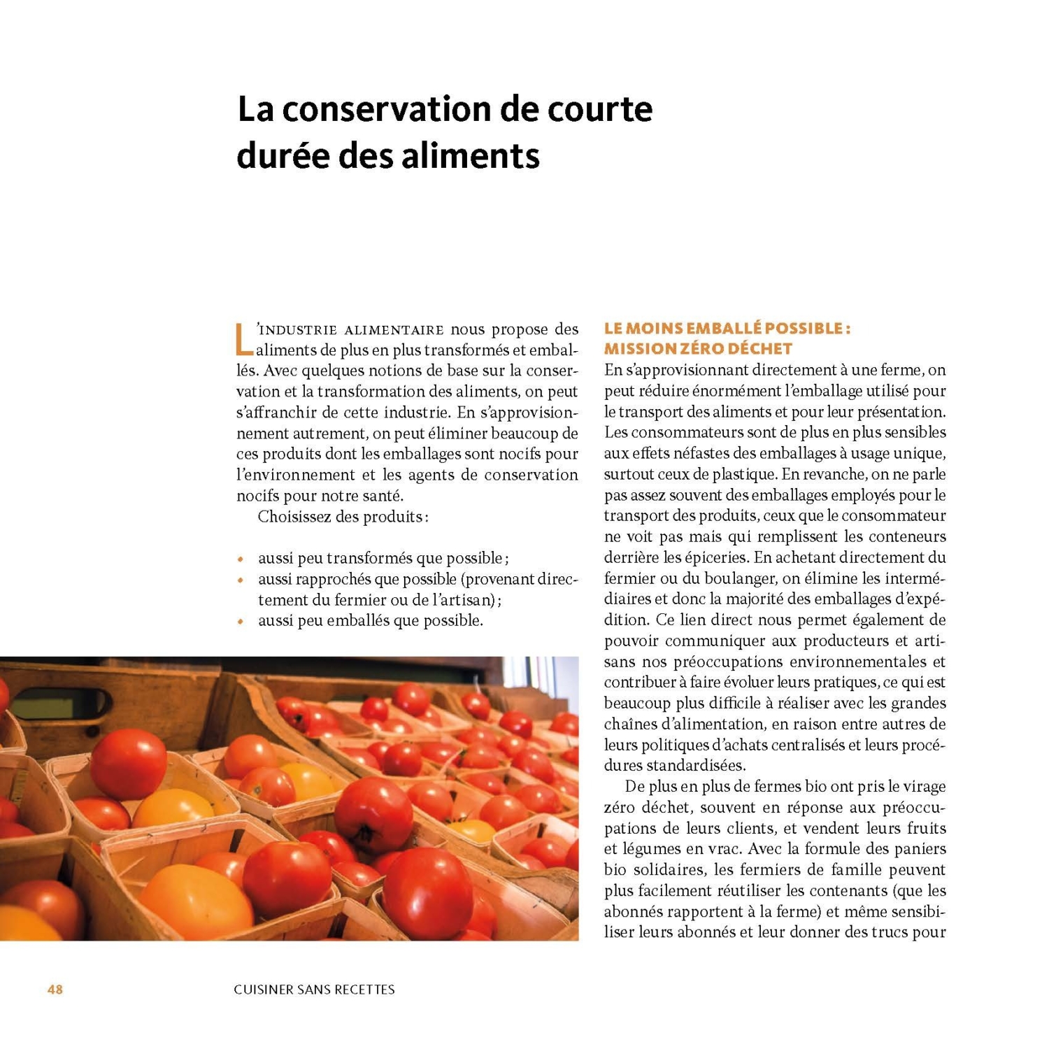 Cuisiner sans recettes