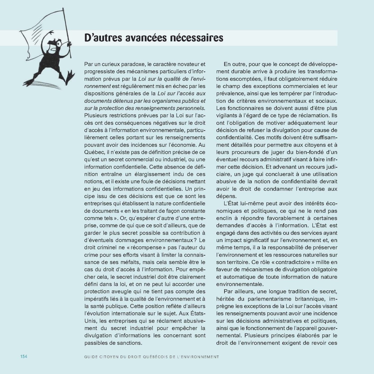 Guide citoyen du droit québécois de l'environnement