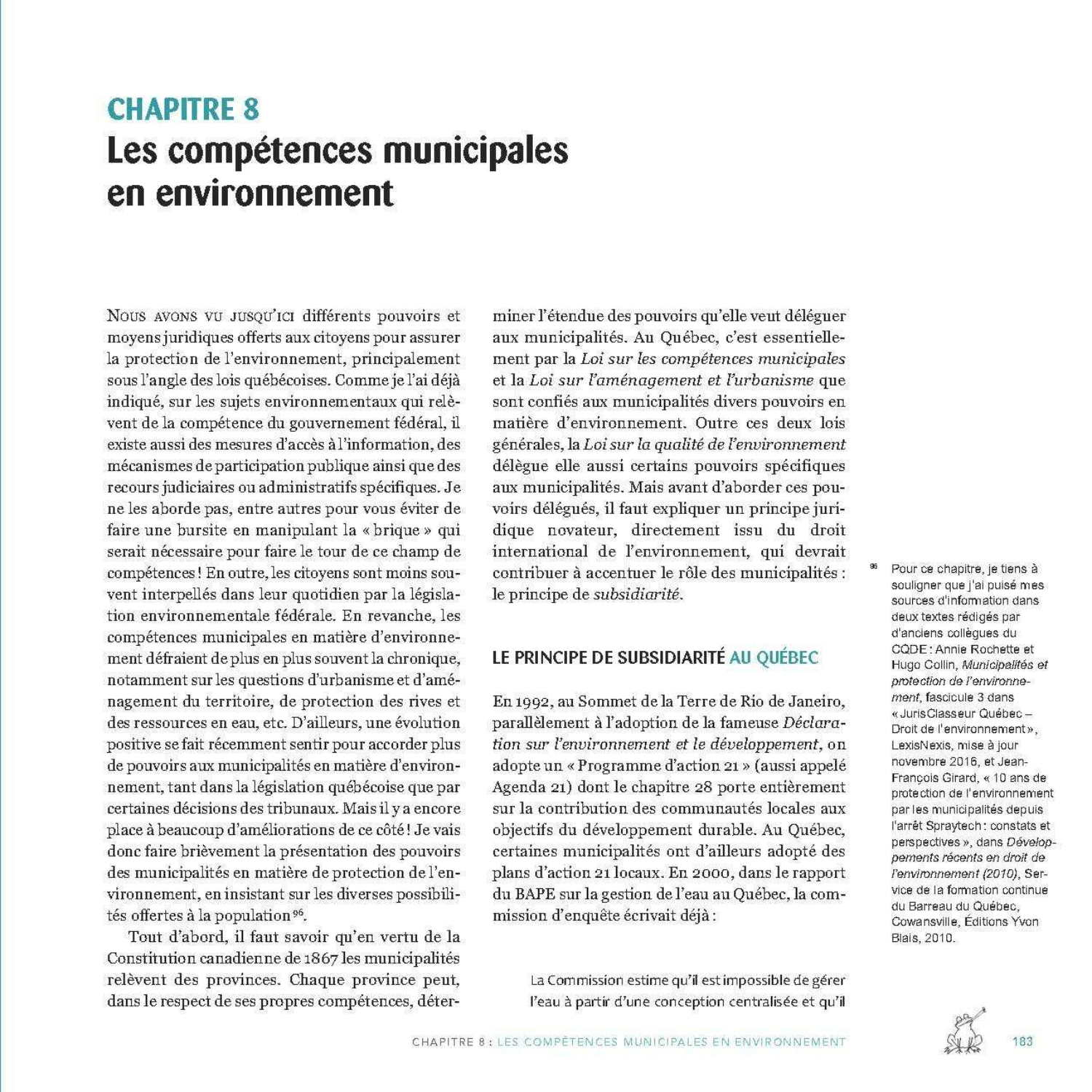 Guide citoyen du droit québécois de l'environnement