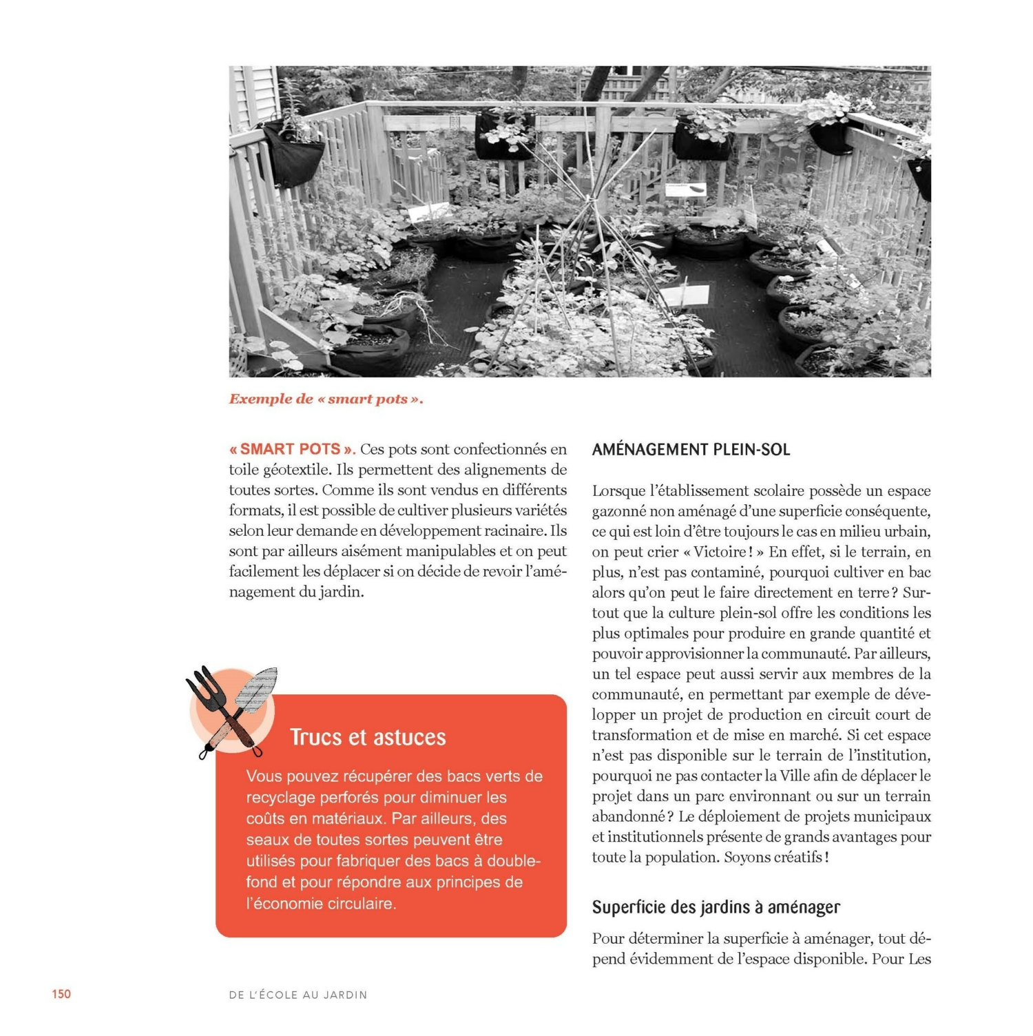 De l'école au jardin