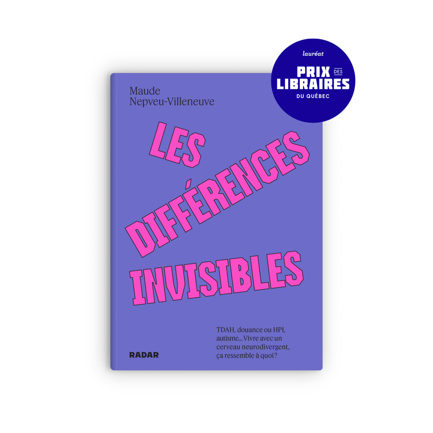 Les différences invisibles remporte le Prix des libraires !